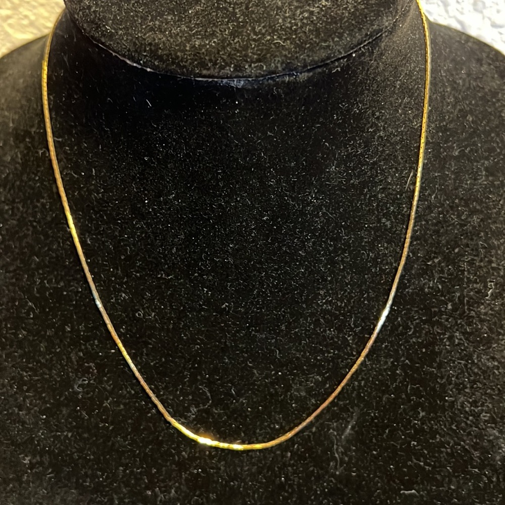 Gold plated necklace